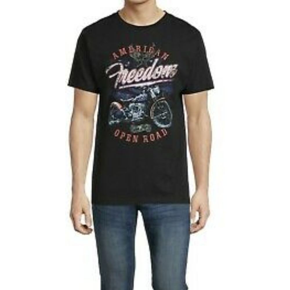 American Freedom Open Road Celebrate Patriotic T-Shirt Size XL